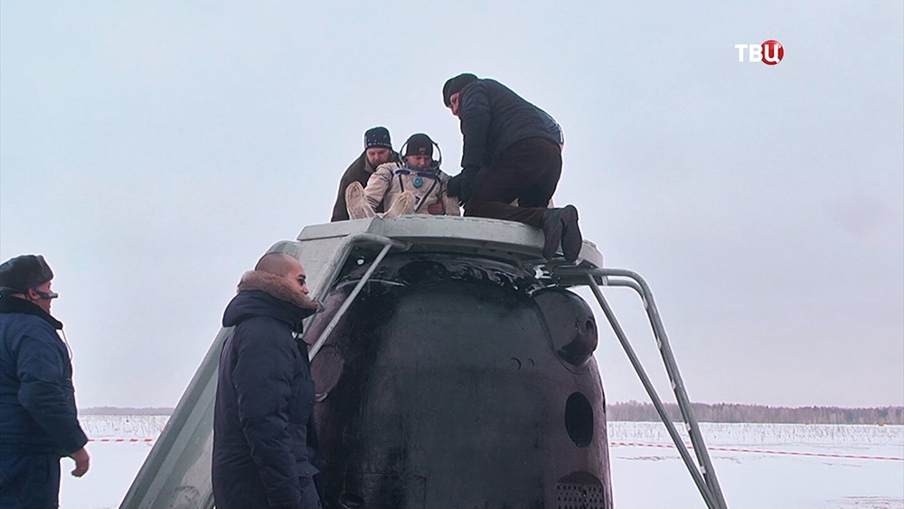 Учения по спасению экипажа "Союз МС-11" при аварии  