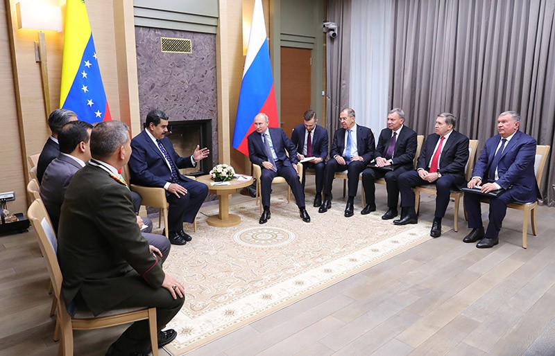 Президент России Владимир Путин и президент Венесуэлы Николас Мадуро