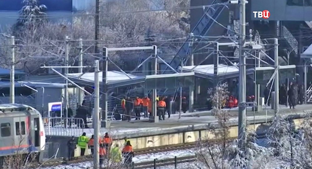 Последствия крушения поезда в Анкаре