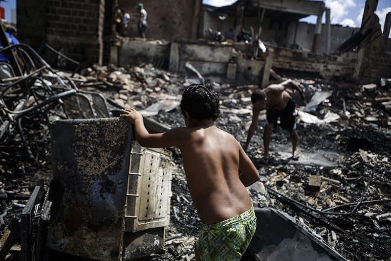 Последствия пожара в Бразилии