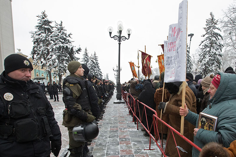 Акция в Киеве против переименования УПЦ