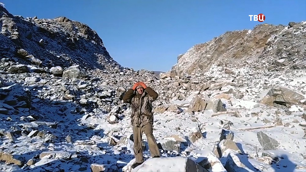 Место падения метеорита в Хабаровском крае 