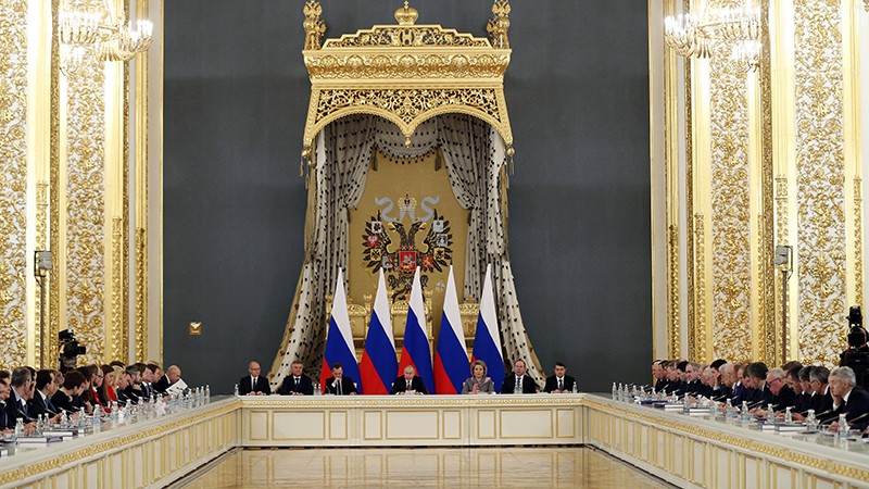 Владимир Путин проводит заседание Государственного совета, посвящённое развитию добровольчества