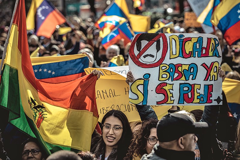 Акция протеста в Венесуэле