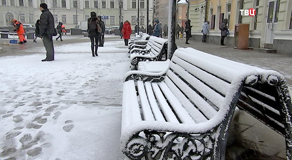 Снегопад в Москве