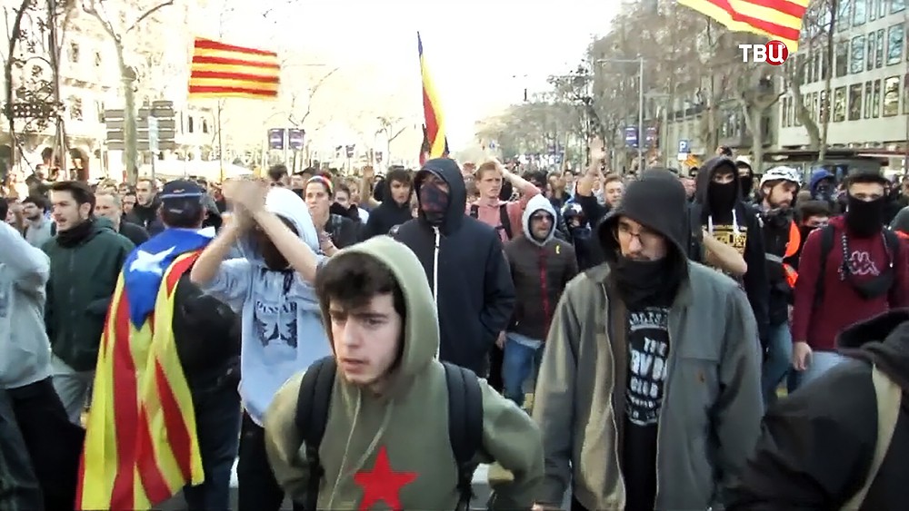 Митинг в Каталонии