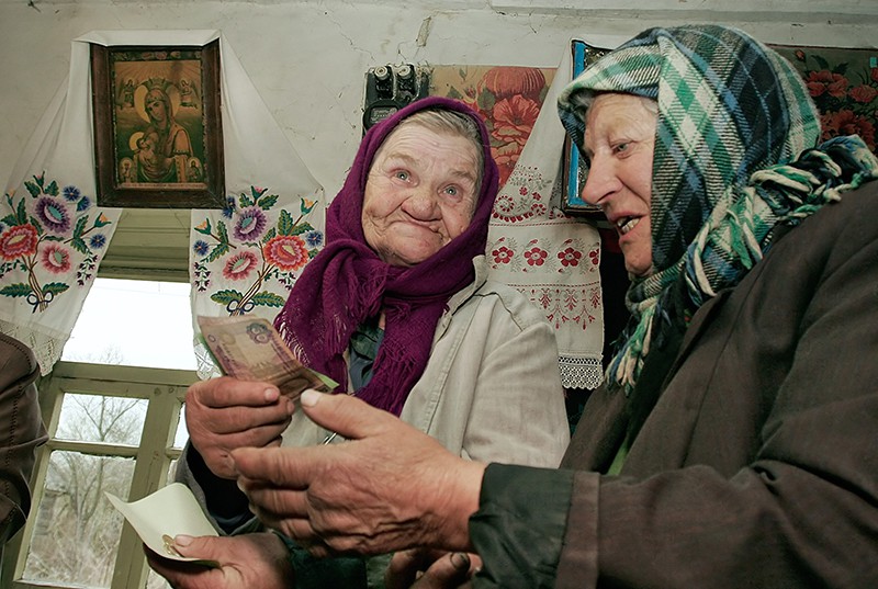 Пенсионеры на Украине 