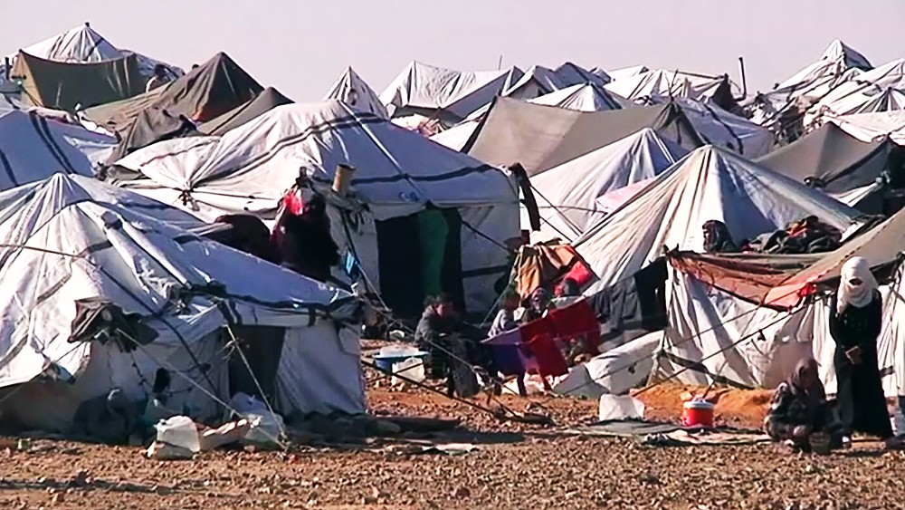 Лагерь беженцев "Эр-Рукбан" в Сирии