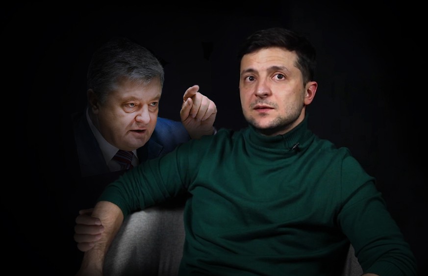 Коллаж: Владимир Зеленский и Петр Порошенко  