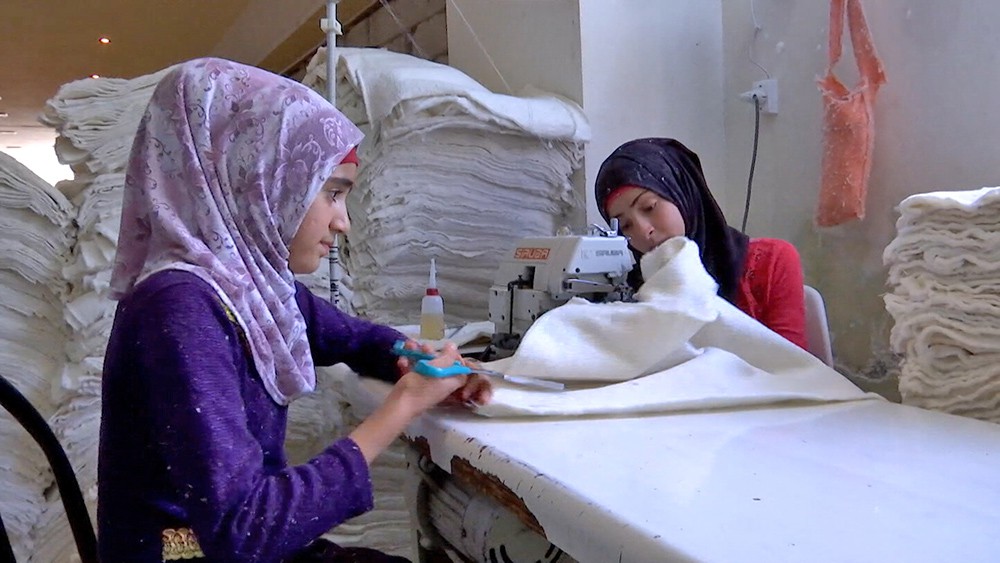 Завод по переработке тканей в Сирии