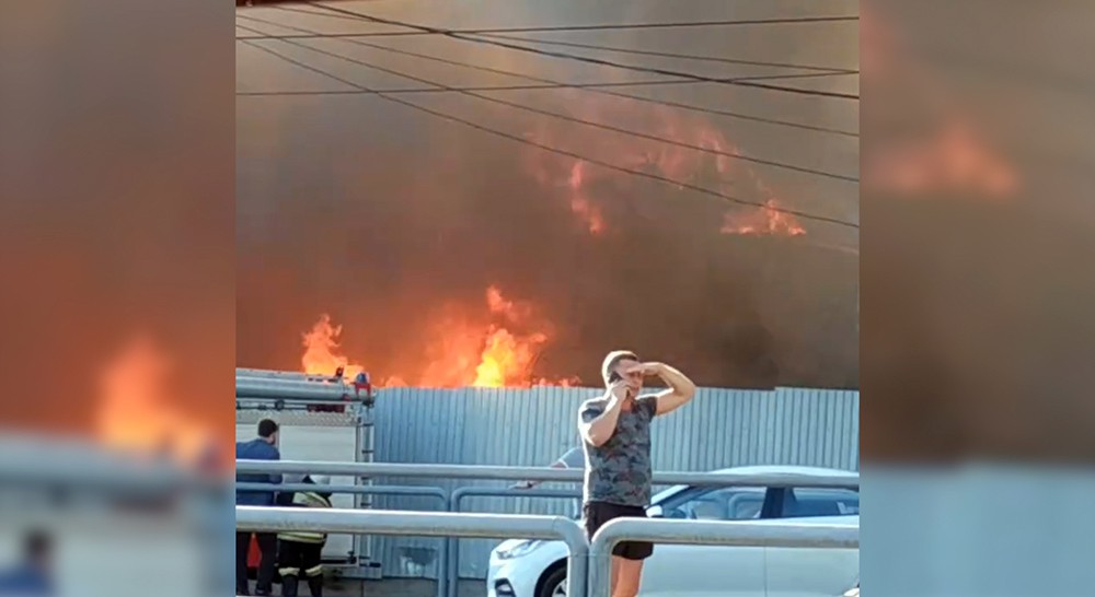 Видео пожар крокус