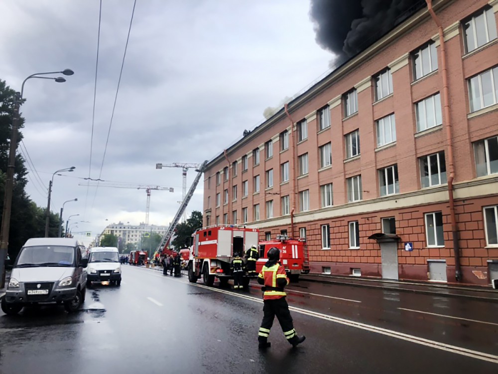 Пожар в Санкт-Петербурге