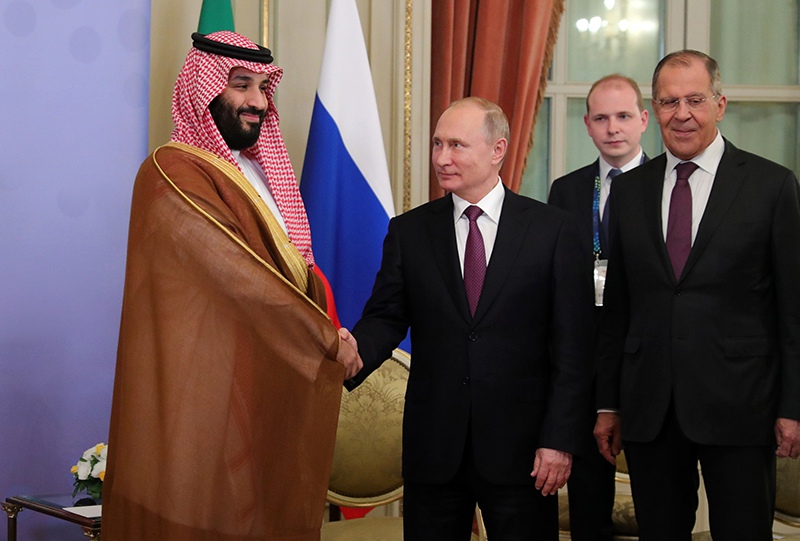 Владимир Путин и Мухаммед бен Сальман аль Сауд