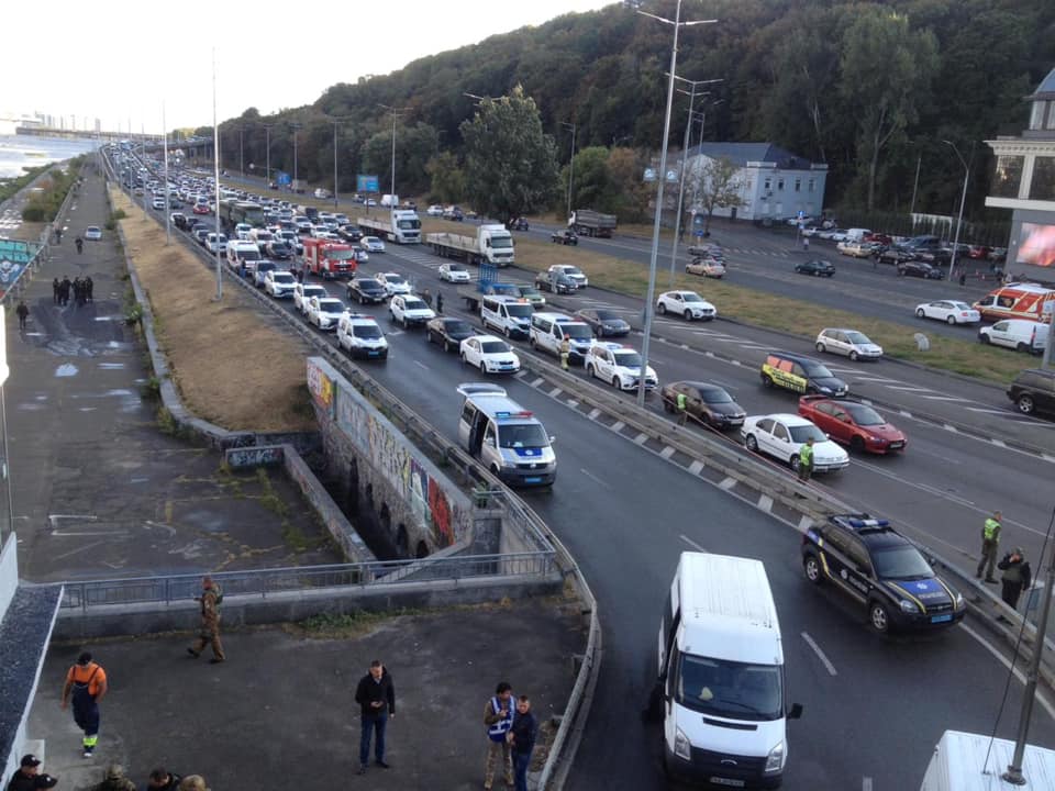 Полиция Киева на месте происшествия 
