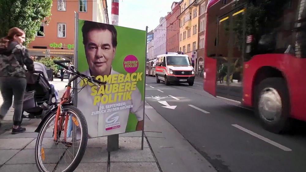 Предвыборный плакат в Австрии