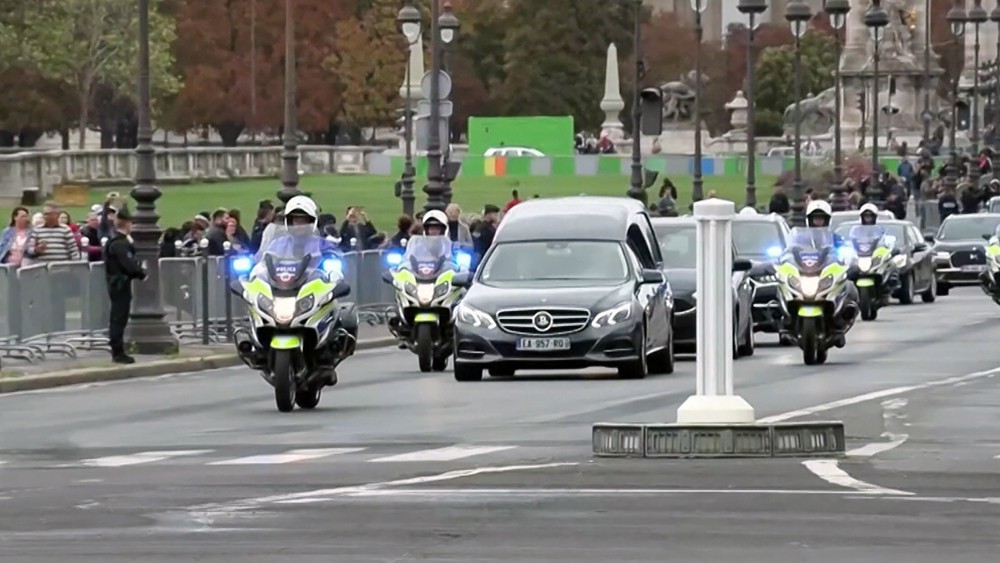Церемония прощания Жаком Шираком