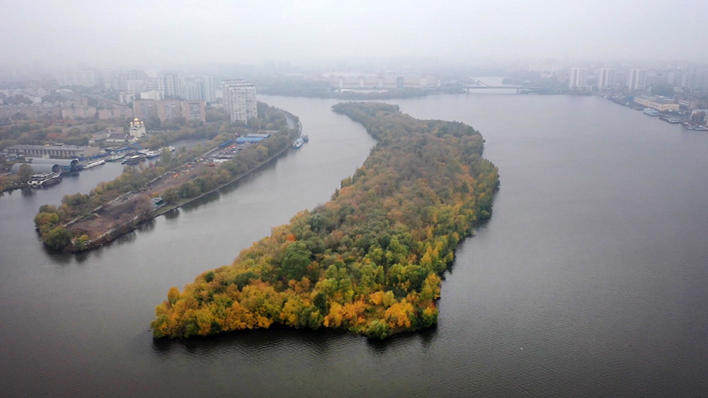 Бобровый остров на Москва-реке