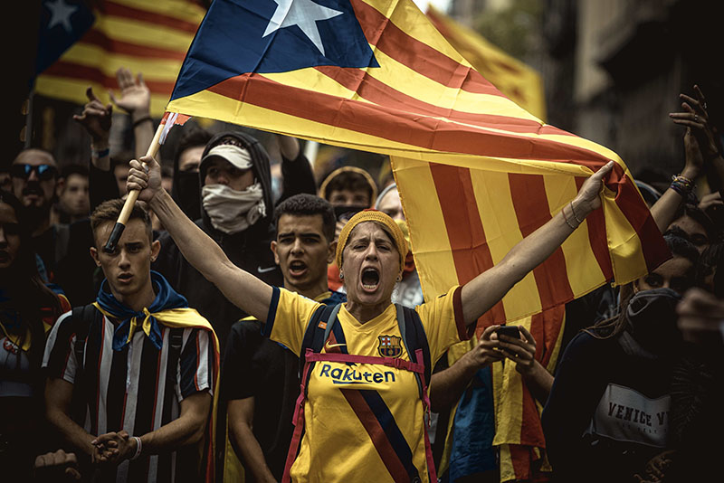 Беспорядки в Каталонии 