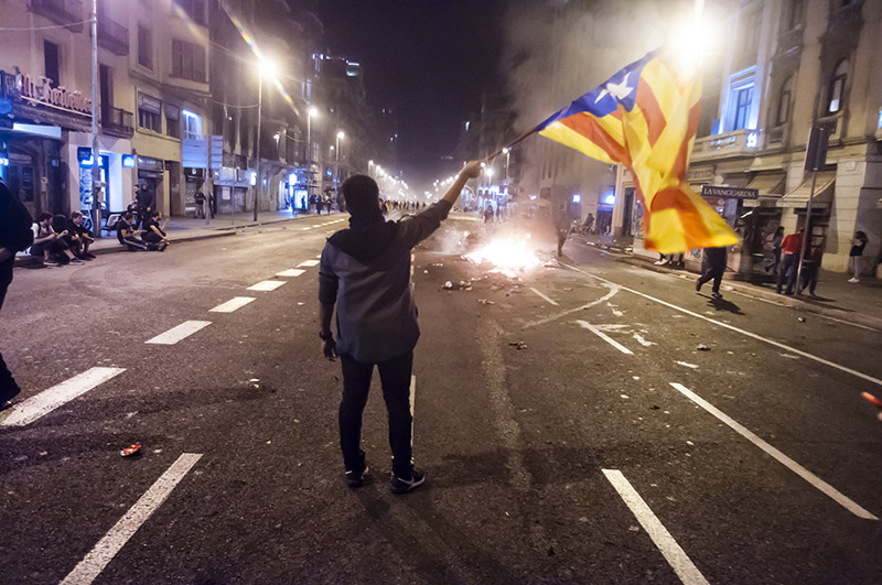 Протесты в Каталонии 