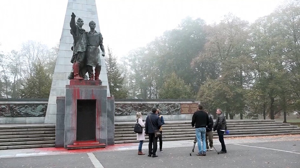 В Чехии осквернили памятник солдатам Красной Армии