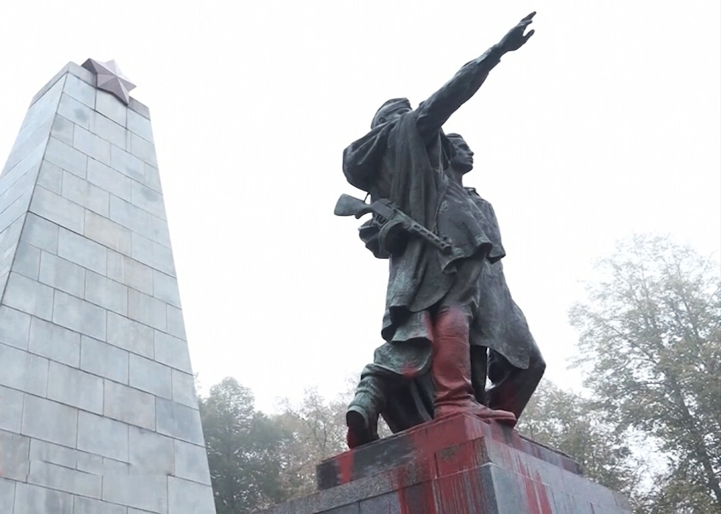 В Чехии осквернили памятник солдатам Красной армии