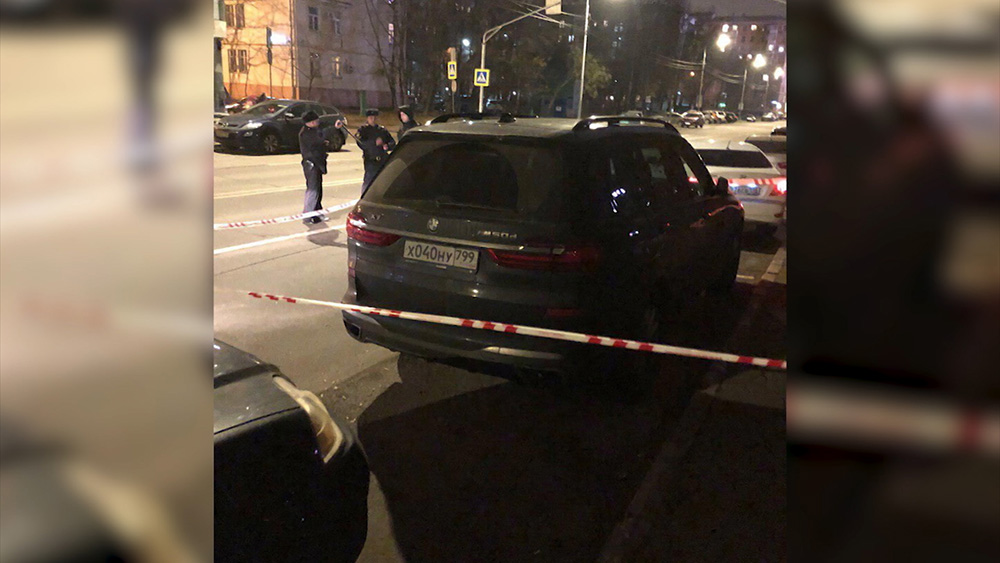 Полиция на месте стрельбы в Москве 