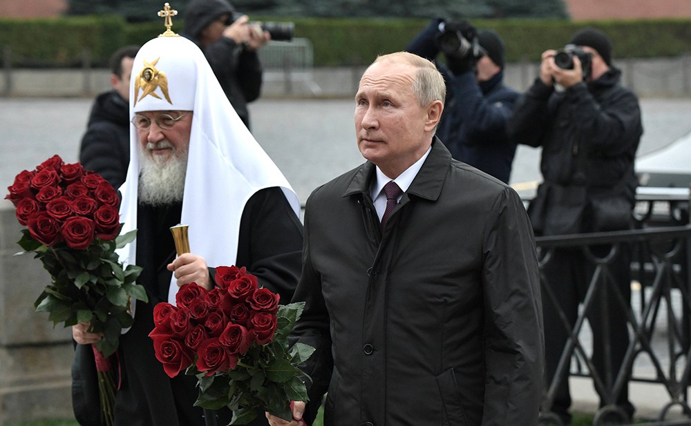 Владимир Путин и патриарх Московский и всея Руси Кирилл