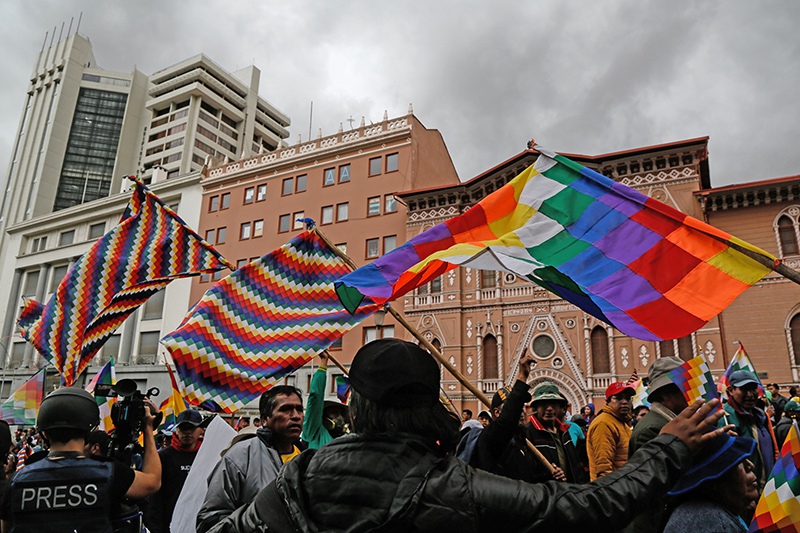 Протесты в Боливии
