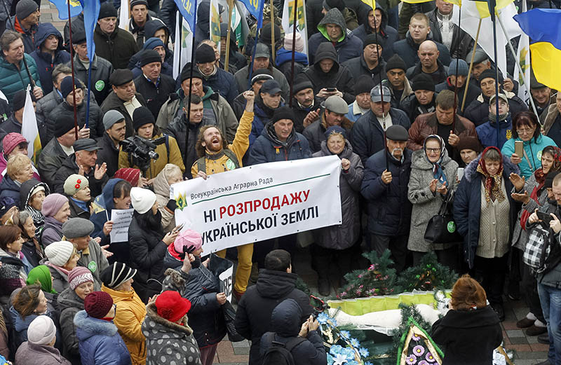 Митинг фермеров на Украине 