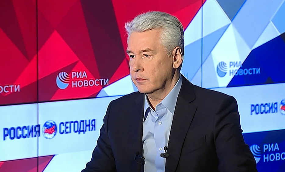 Сергей Собянин даёт интервью