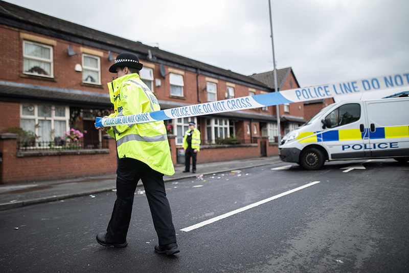 Полиция Великобритании на месте происшествия