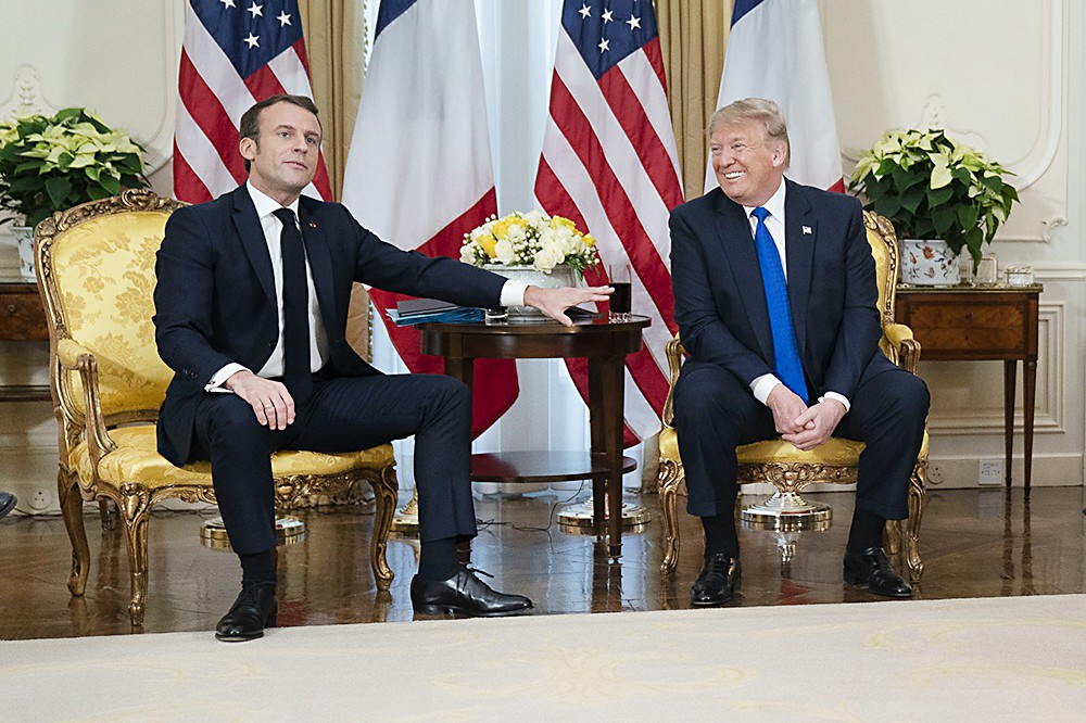 Эммануэль Макрон и Дональд Трамп