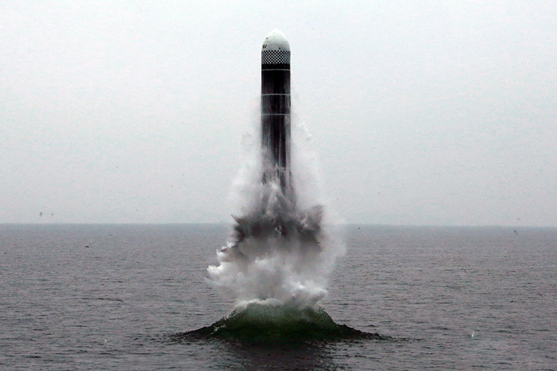 Испытание ракеты в КНДР 
