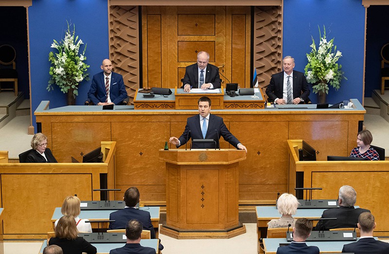 Заседание эстонского парламента