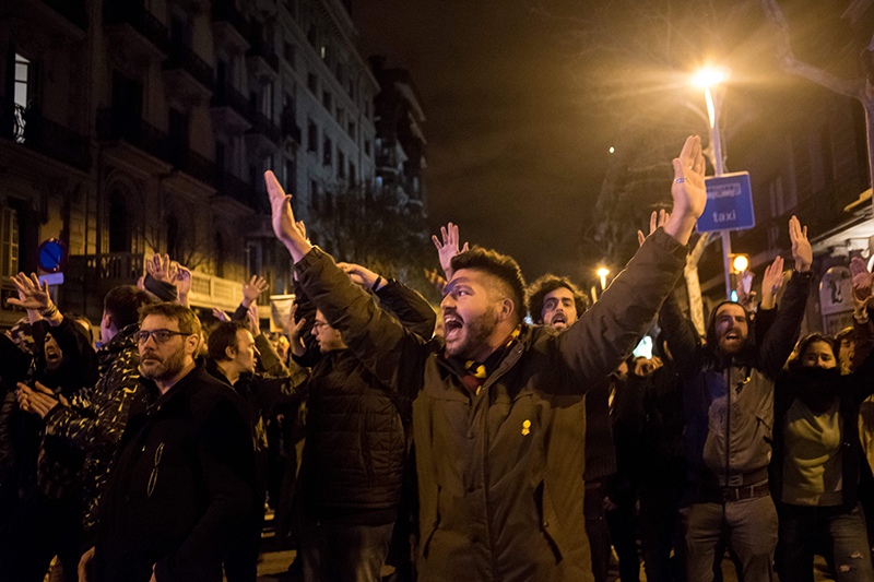 Беспорядки в Барселоне 