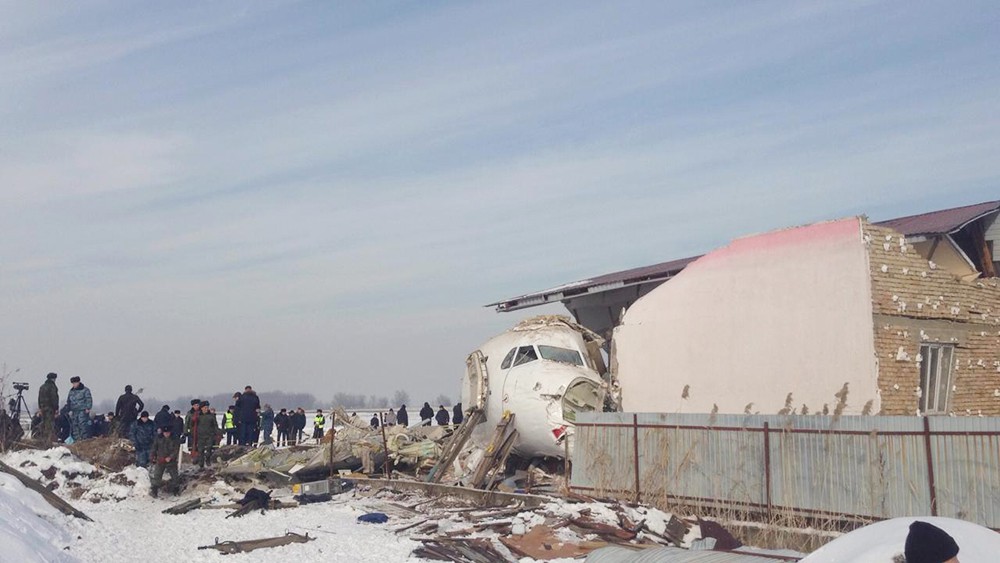 Крушение самолета в Казахстане  