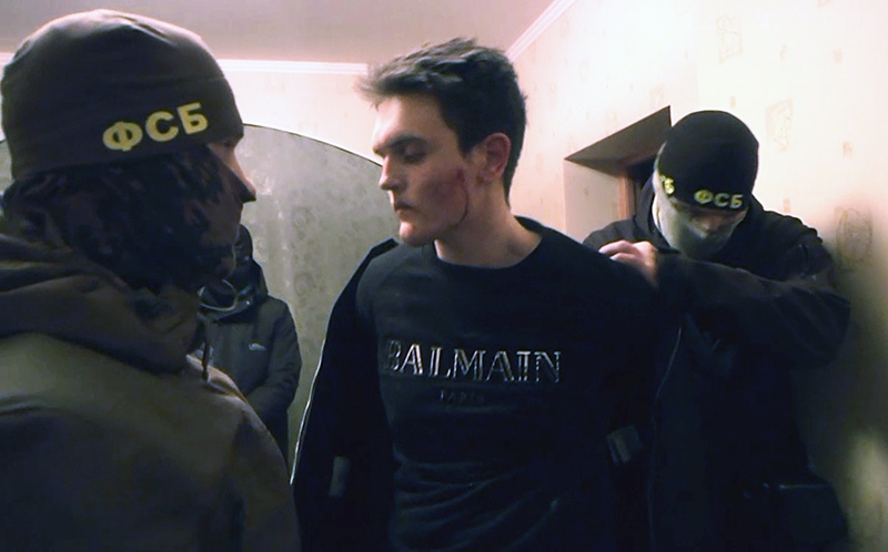 Задержание сотрудниками ФСБ России одного из граждан России, готовившего теракт в городе Санкт-Петербурге