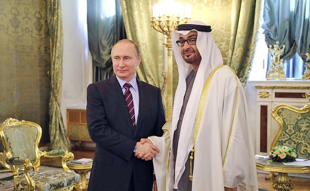 Владимир Путин и наследный принц Абу-Даби Мухаммед аль Нахайян
