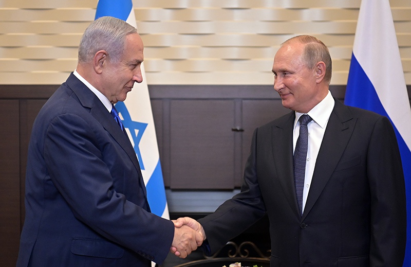 Владимир Путин и премьер-министр Израиля Биньямин Нетаньяху