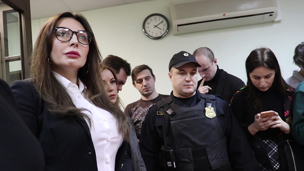 Наталья Бочкарева, обвиняемая в незаконном хранении наркотиков, на заседании в суде