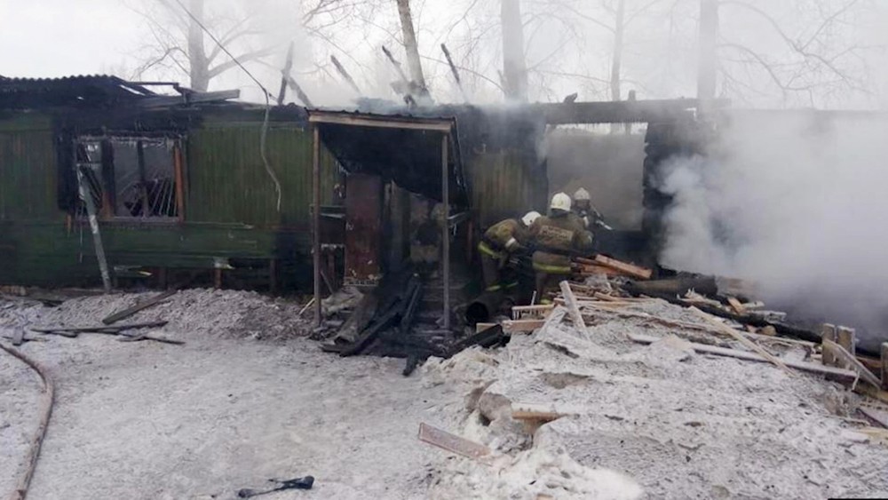 Пожар в Томской области