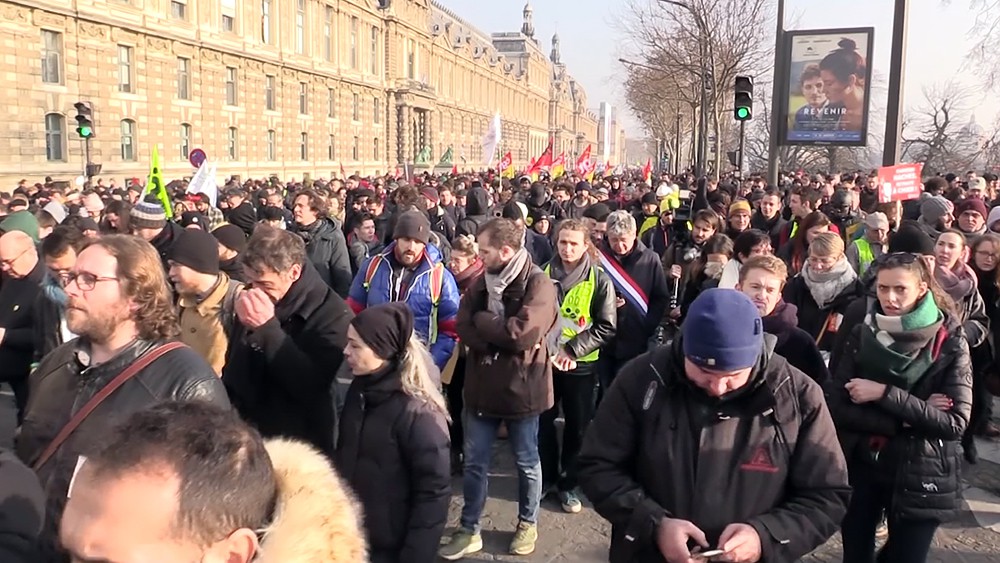 Митинг во Франции