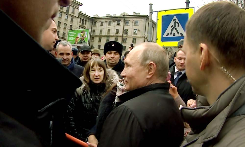 Путин в санкт петербурге