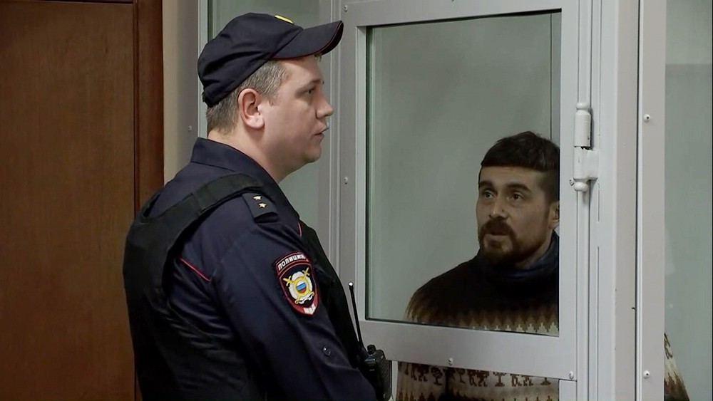 Диас-Струков в зале суда