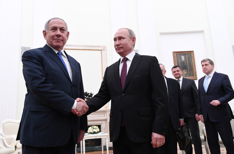  Владимир Путин и премьер-министр Израиля Биньямин Нетаньяху