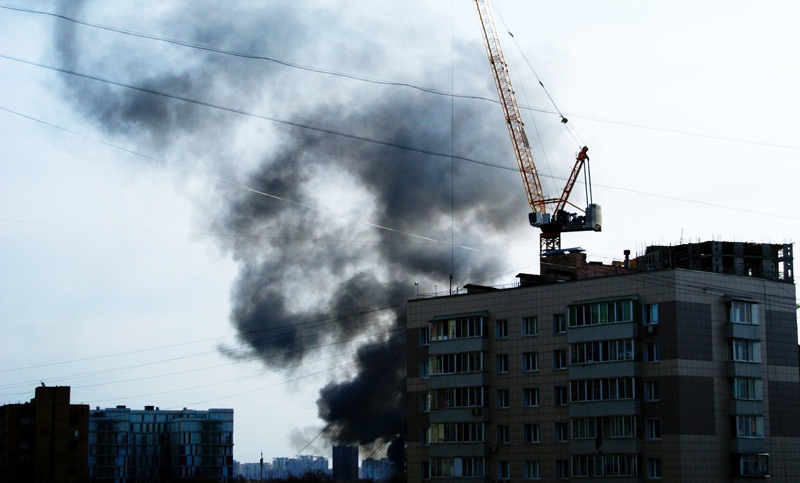 Пожар на заводе москвич