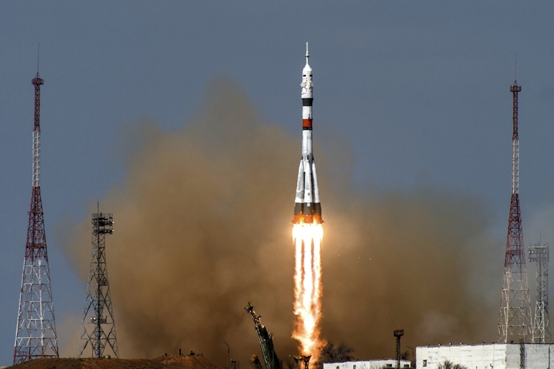 Запуск пилотируемого корабля "Союз МС-16" с экипажем МКС-63