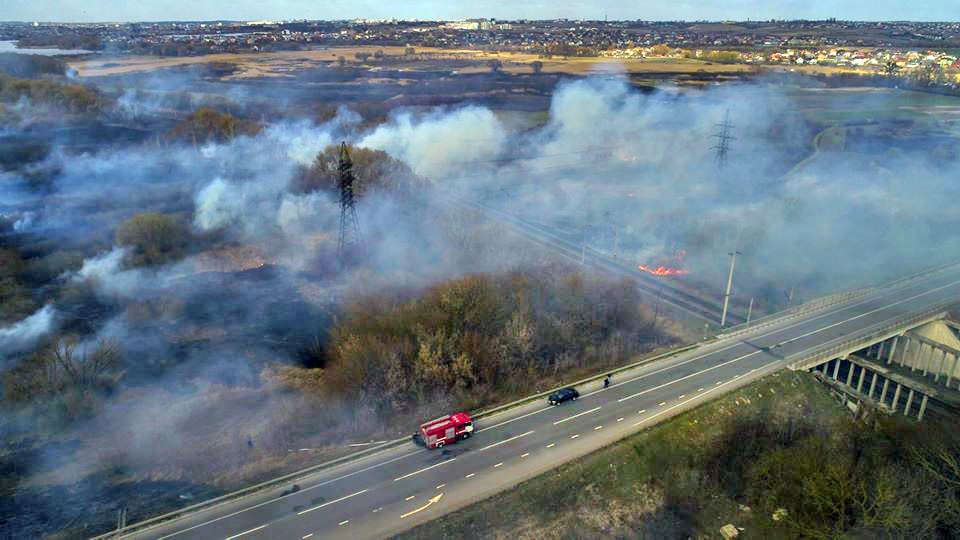Степные пожары на Украине