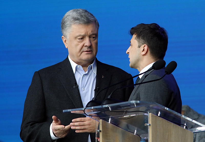 Пётр Порошенко и Владимир Зеленский