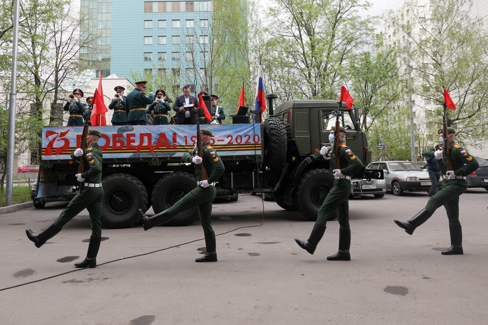 Парад Победы для ветерана ВОВ 